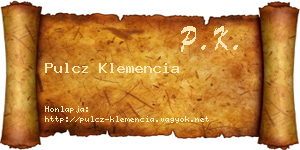 Pulcz Klemencia névjegykártya